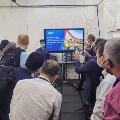Dr John Wang giving his presentation in the Vicon motion capture lab