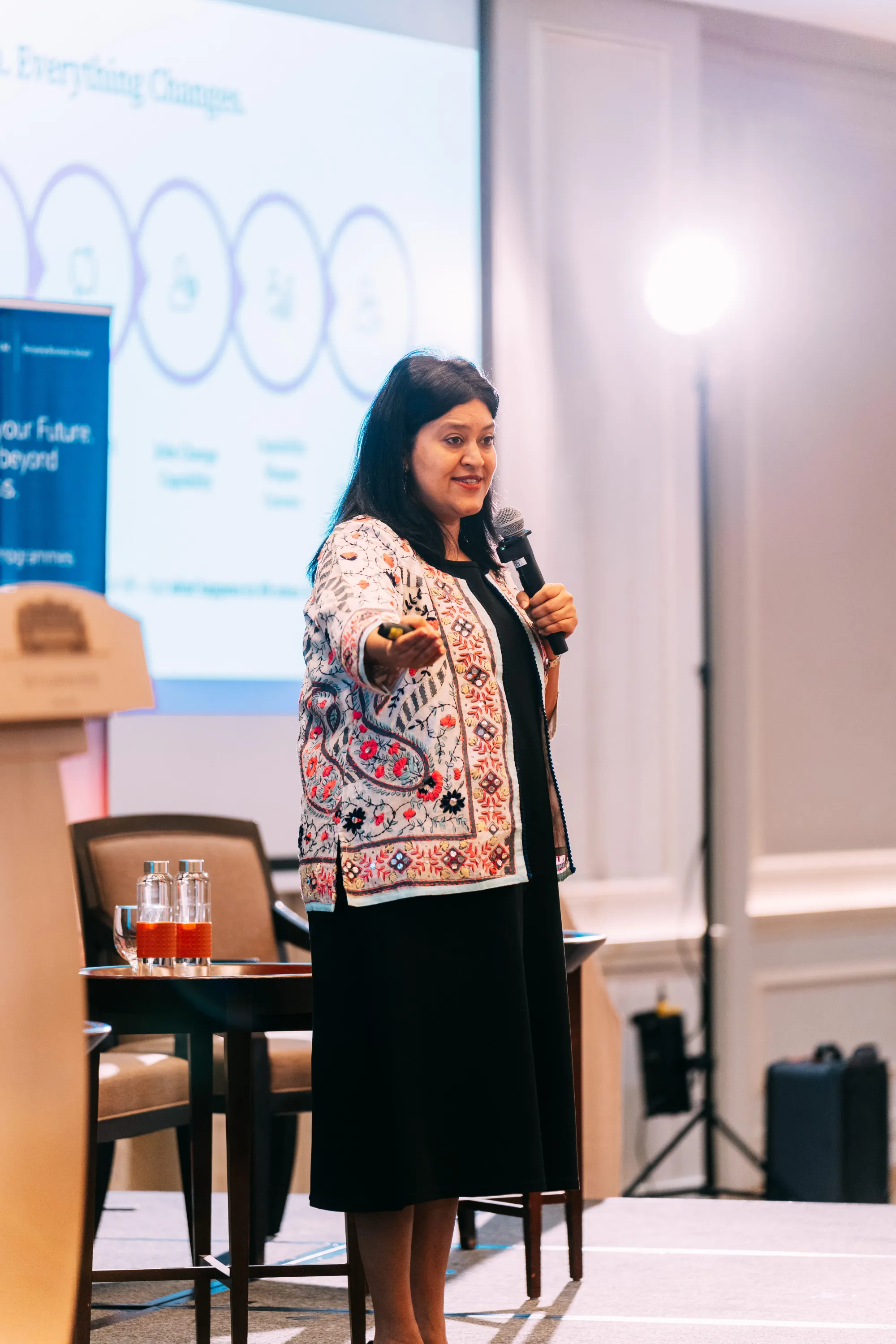 Speaker at a lifelong learning event