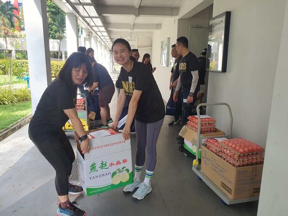 NBS women volunteers in a community event