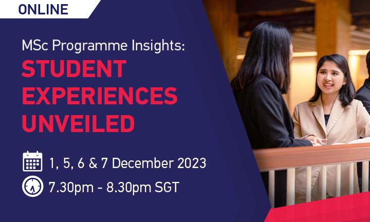 MSc Programme Insights: Student Experiences Unveiled event thumbnail