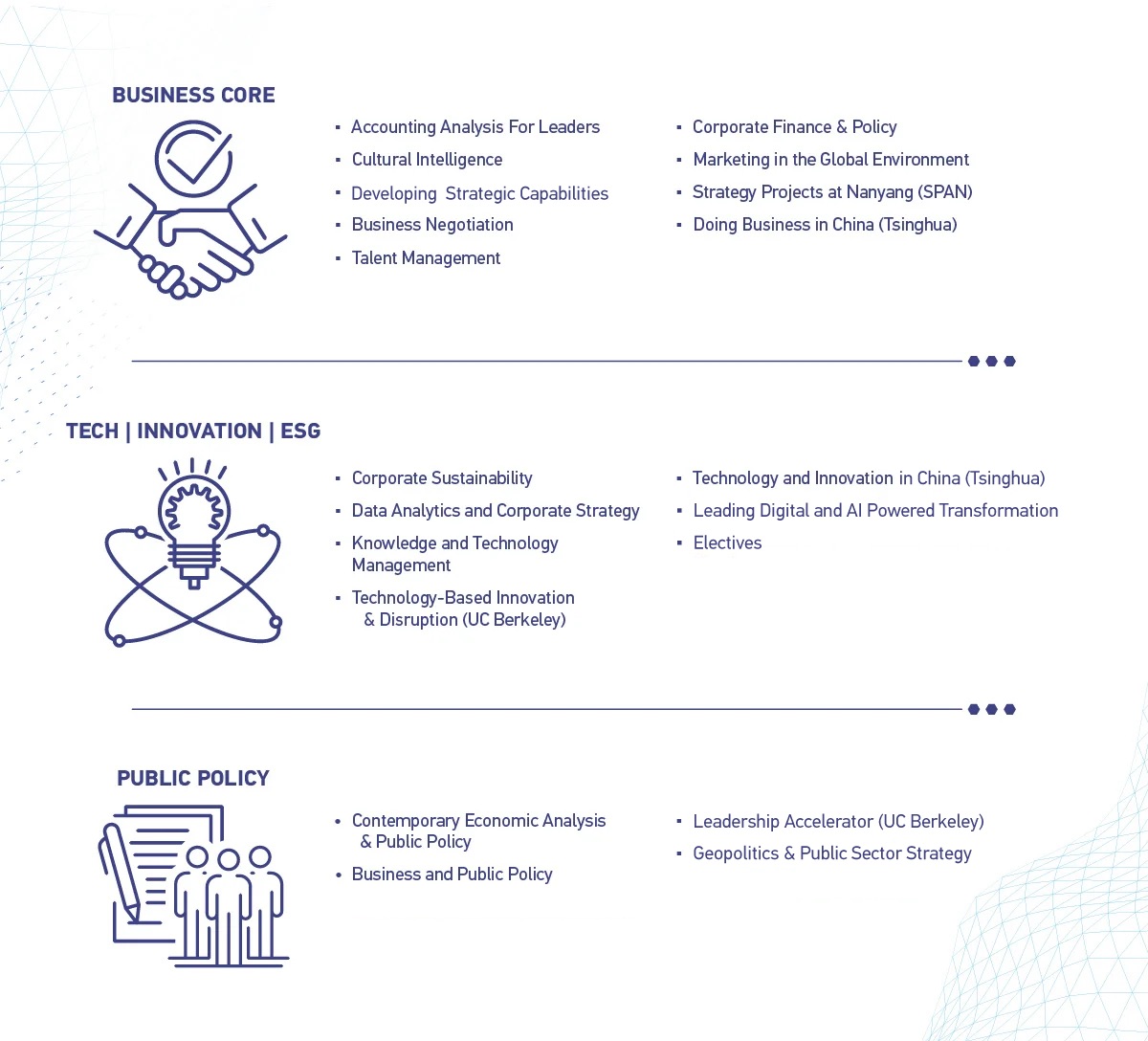Nanyang Fellows MBA Curriculum Info