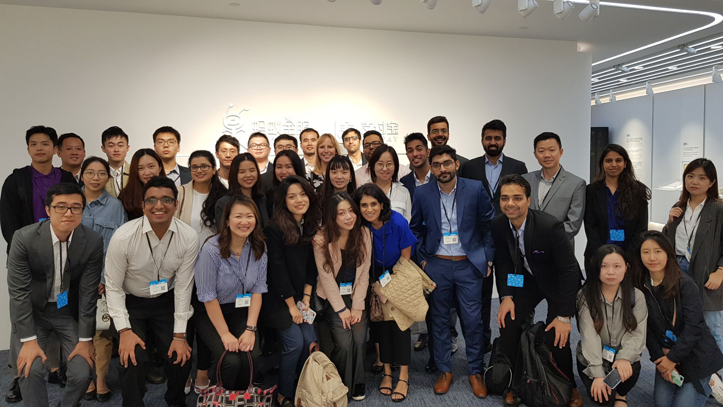 Nanyang MBA students visiting Ali Pay, Hangzhou 2019