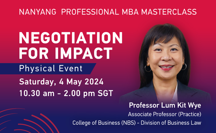 Nanyang Professional MBA Experience Day 2024