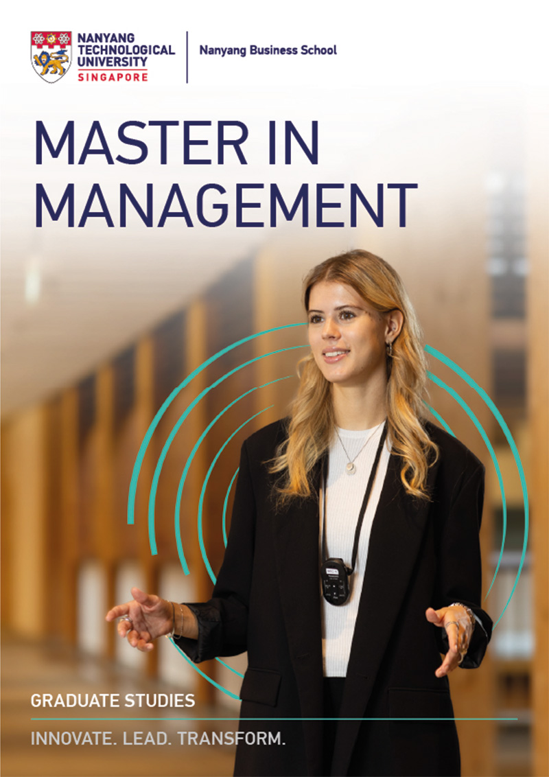 Master in Management Brochure Cover
