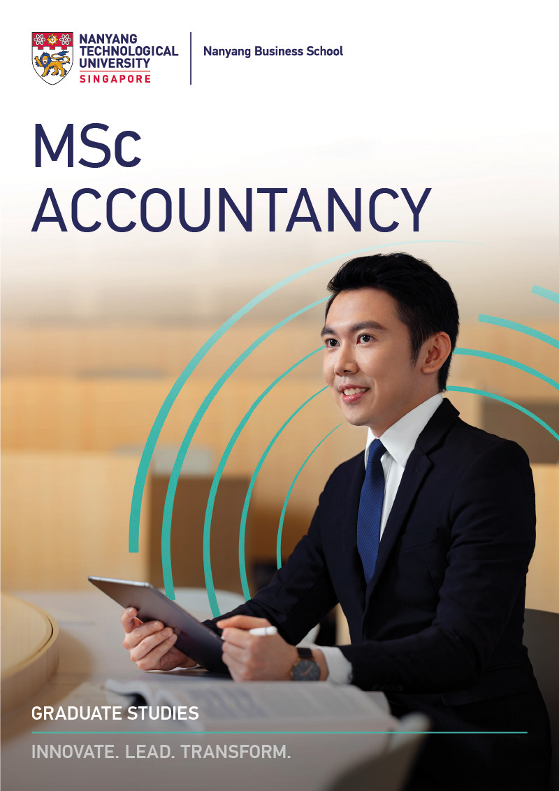 MSc Accountancy Brochure Cover