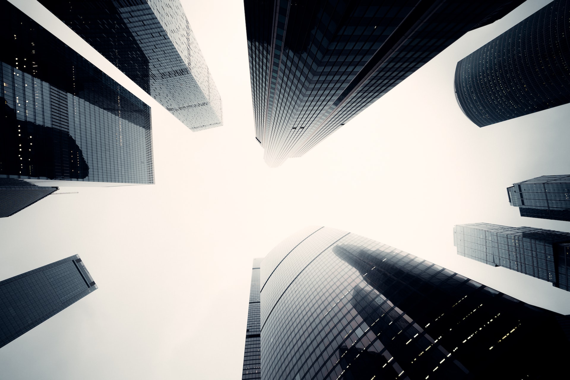 Low angle view of skyscrapers