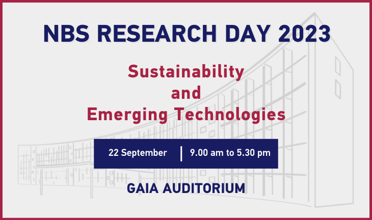 NBS Research Day 2023 Sustainability and Emerging Technologies