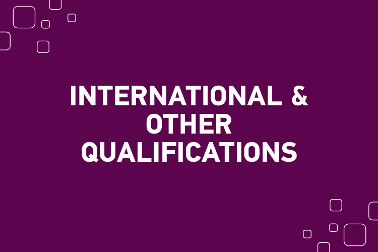 International & Other Qualifications Admission