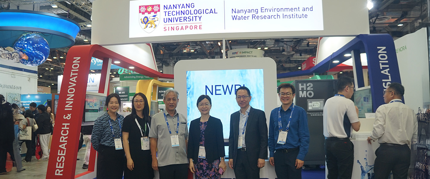 NEWRI booth at Singapore International Water Week (SIWW) 2026