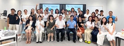 A/P Yang Peidong involved all eight inaugural interns in a Sustainability Education Gamification Workshop (Getting to Zero, GTZ) for a group of primary school science teachers from Guizhou Province, China, on 27 Aug, 2026.