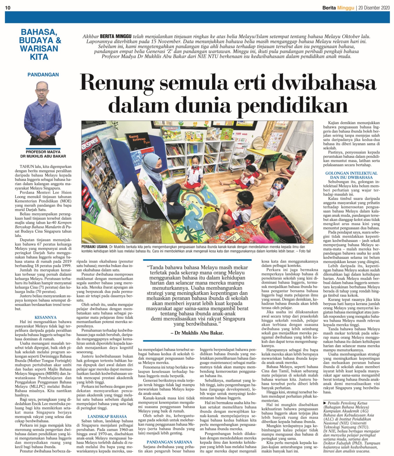 20122020 - Renung semula erti dwibahasa dalam dunia Pendidikan_Dr Mukhlis_Berita Minggu (Cropped)