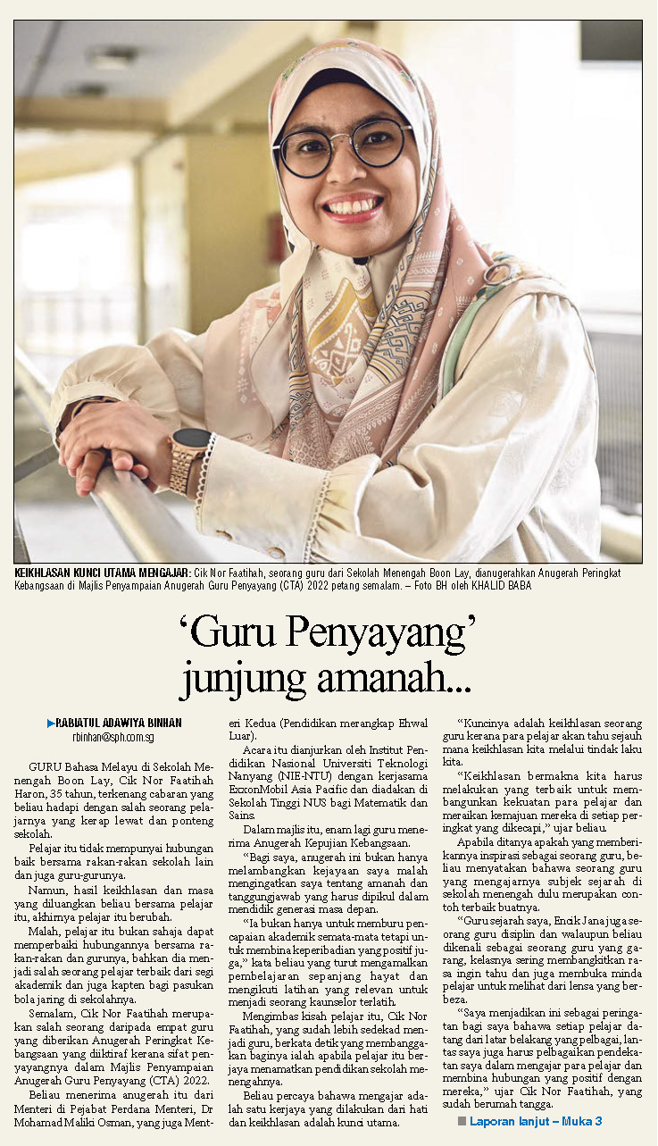 20220928 ‘Guru Penyayang’ junjung amanah... 20220928 ‘Guru Penyayang’ junjung amanah...