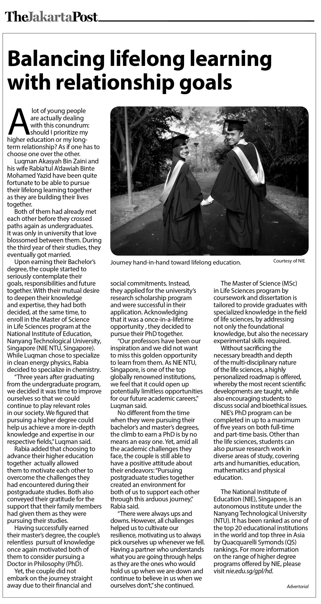 Balancing lifelong learning with relationship goals