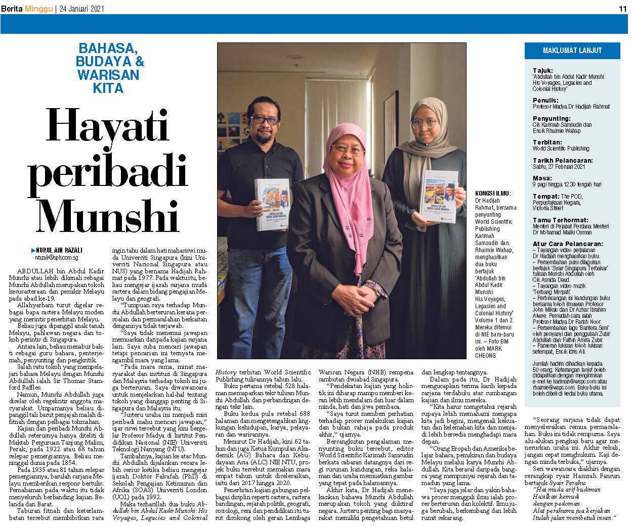 Munshi Abdullah - Hadijah Rahmat - 24 Jan 2021 Munshi Abdullah - Hadijah Rahmat - 24 Jan 2021