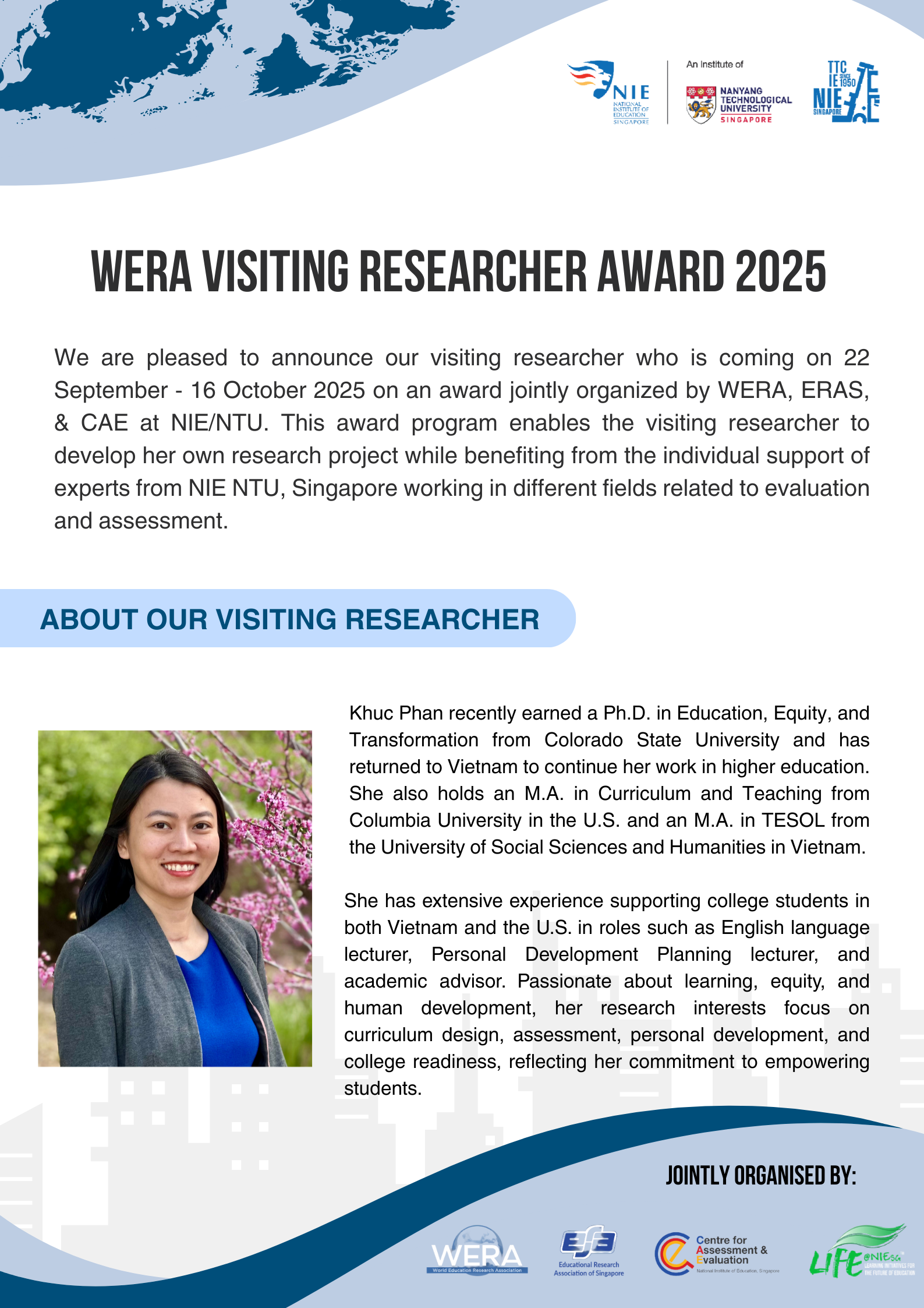 CAE WERA Visiting Researcher Award 2025