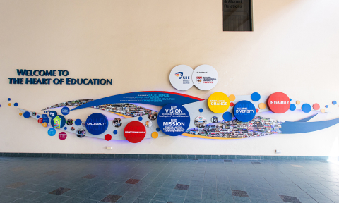 NIE welcome to the heart of education front view