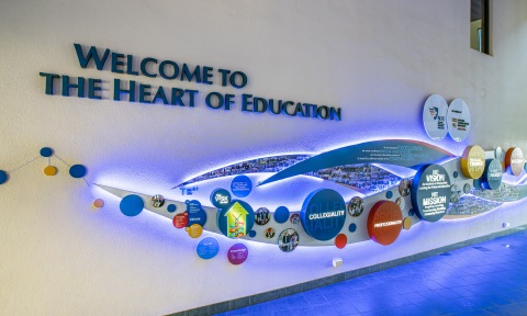 NIE welcome to the heart of education side view