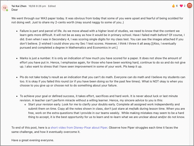 An encouragement post An encouragement post