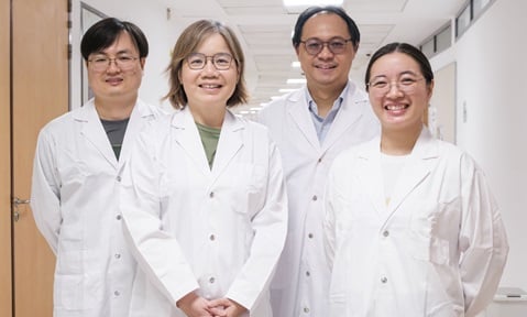 Dr Ye Senyun, Prof Lam Yeng Ming, Prof Sum Tze Chien and Dr Rao Haixia